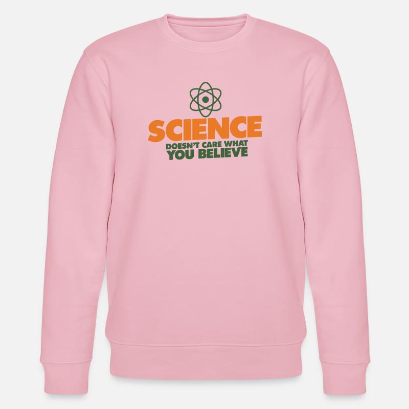 Wissenschaft statt Überzeugung - Stanley/Stella Unisex Bio-Sweatshirt CHANGER  - Hellrosa