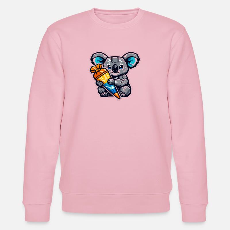 Endlich Schulkind Koala Schultüte Einschulung - Stanley/Stella Unisex Bio-Sweatshirt CHANGER - Hellrosa