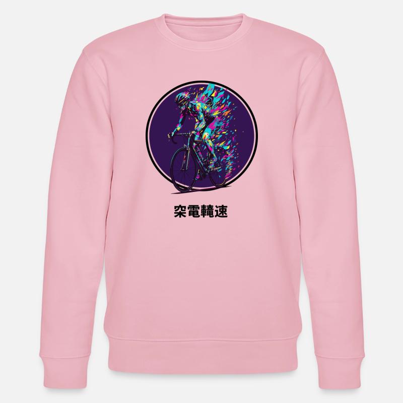 Vibrant Cyclist Burst - Stanley/Stella Unisex Bio-Sweatshirt CHANGER  - Hellrosa