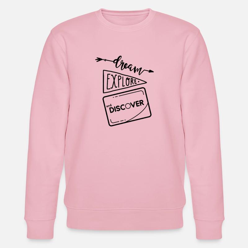 Rêve Explore et Découvre 2 - Sweat bio CHANGER Stanley/Stella Unisexe - rose pâle