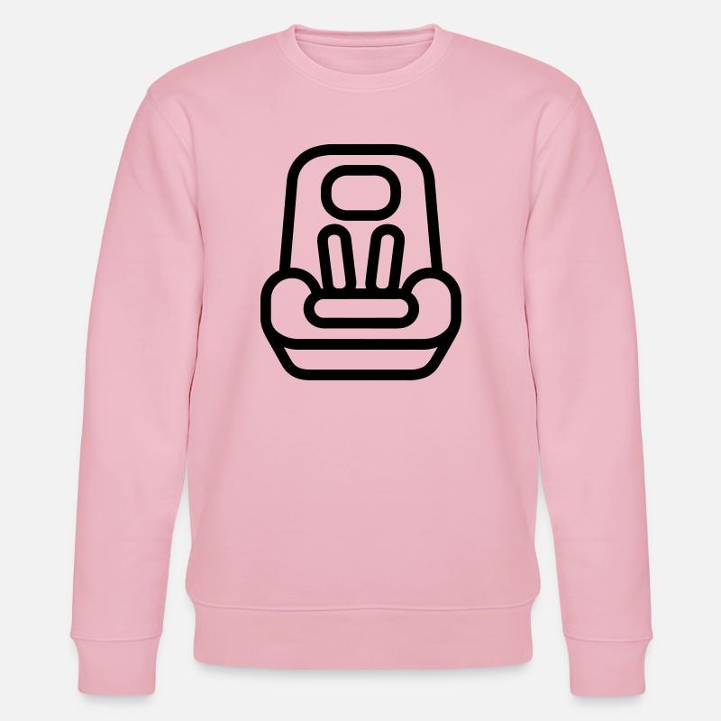 siège auto bébé - Sweat bio CHANGER Stanley/Stella Unisexe - rose pâle