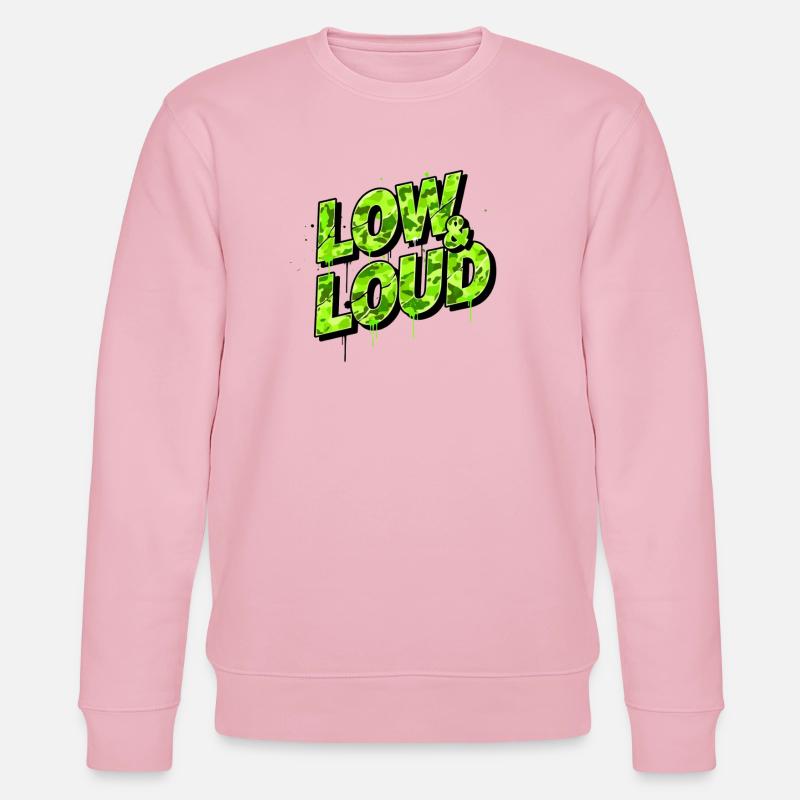 Low & Loud Auto Tuning Szene Design - Stanley/Stella Unisex Bio-Sweatshirt CHANGER  - Hellrosa