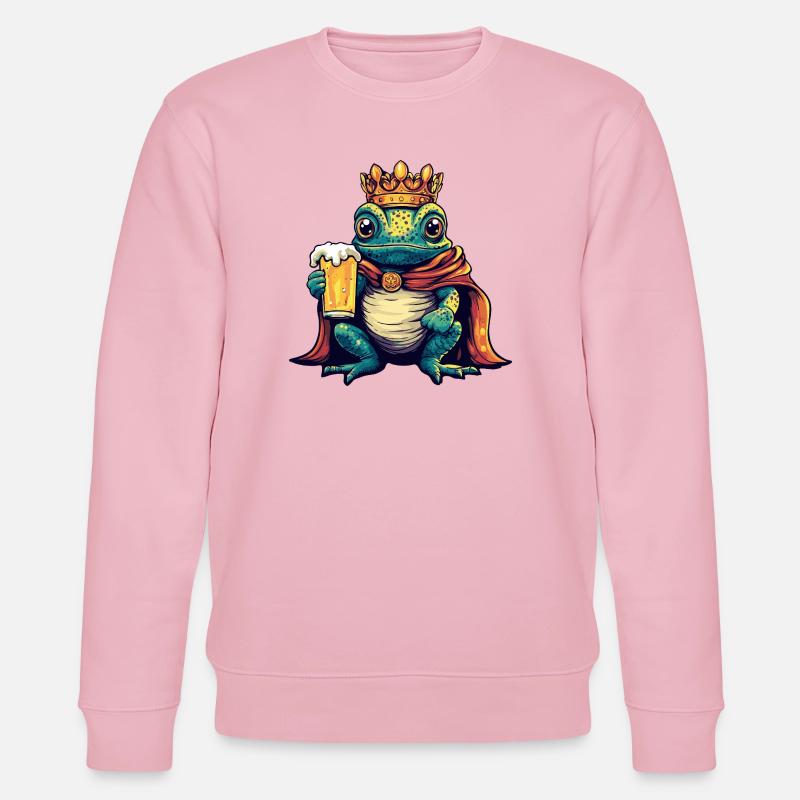 Chameleon Bier König - Stanley/Stella Unisex Bio-Sweatshirt CHANGER  - Hellrosa