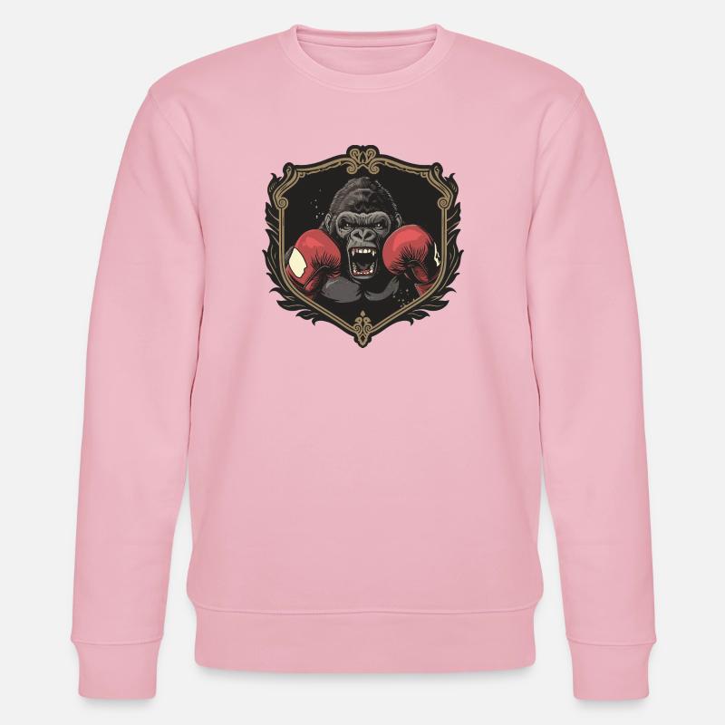Gorilla Boxer MMA - Stanley/Stella Unisex Bio-Sweatshirt CHANGER  - Hellrosa