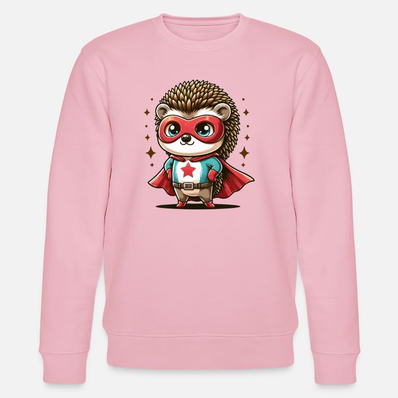 Igelheld Cape - Stanley/Stella Unisex Bio-Sweatshirt CHANGER  - Hellrosa