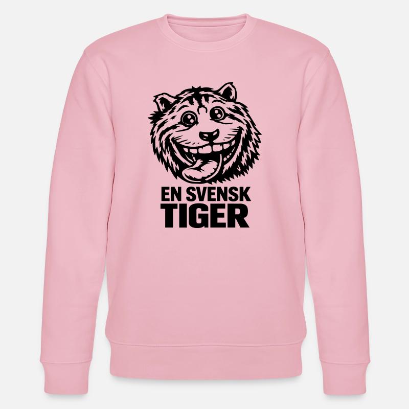 Ein schwedischer Tiger - Stanley/Stella Unisex Bio-Sweatshirt CHANGER  - Hellrosa