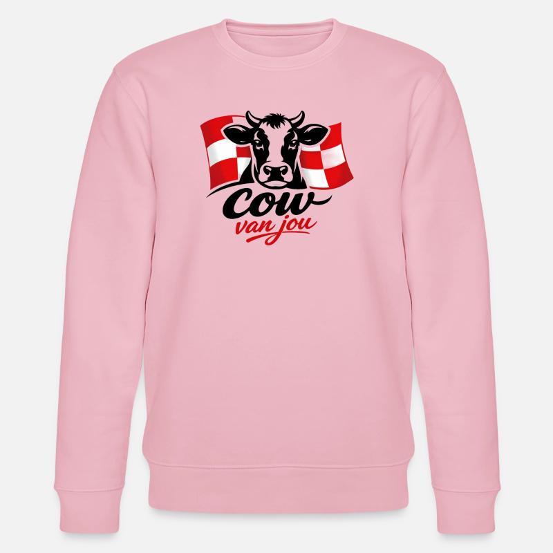 vache de ta part - Sweat bio CHANGER Stanley/Stella Unisexe - rose pâle