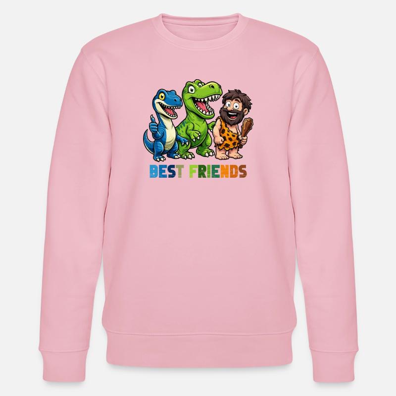 Dino Best Friends Caveman Comic - Sweat bio CHANGER Stanley/Stella Unisexe - rose pâle