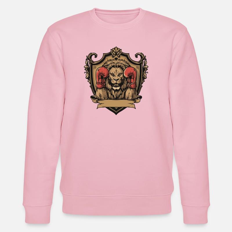 Löwe Boxer MMA - Stanley/Stella Unisex Bio-Sweatshirt CHANGER  - Hellrosa