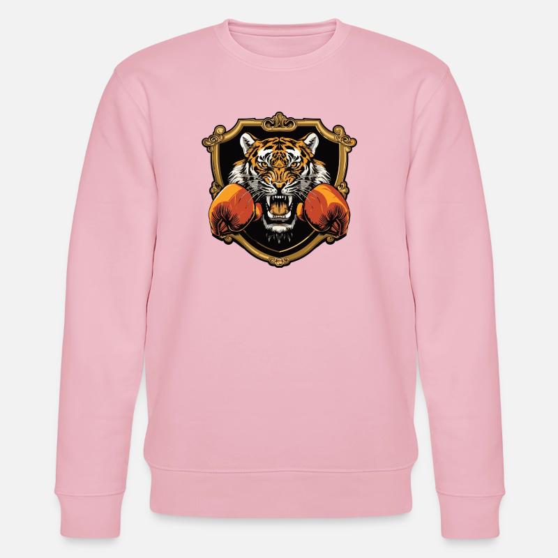 Tiger Boxer MMA - Stanley/Stella Unisex Bio-Sweatshirt CHANGER  - Hellrosa