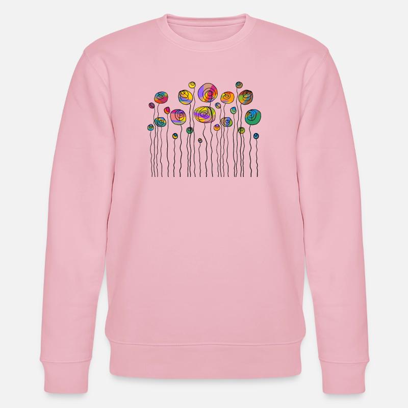 Blumen - Stanley/Stella Unisex Bio-Sweatshirt CHANGER  - Hellrosa