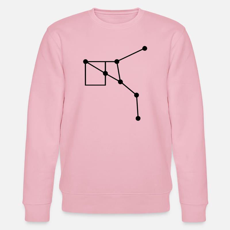 Sternbild Geometrie Linien - Stanley/Stella Unisex Bio-Sweatshirt CHANGER  - Hellrosa