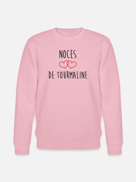 Turmalin-Hochzeit 52 Jahre Ehe - Stanley/Stella Unisex Bio-Sweatshirt CHANGER  - Hellrosa