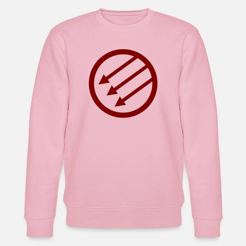 Iron Front / Eiserne Front / Järnfronten - Stanley/Stella Unisex Bio-Sweatshirt CHANGER  - Hellrosa