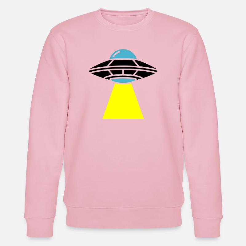 Vaisseau spatial extraterrestre OVNI Light - Sweat bio CHANGER Stanley/Stella Unisexe - rose pâle