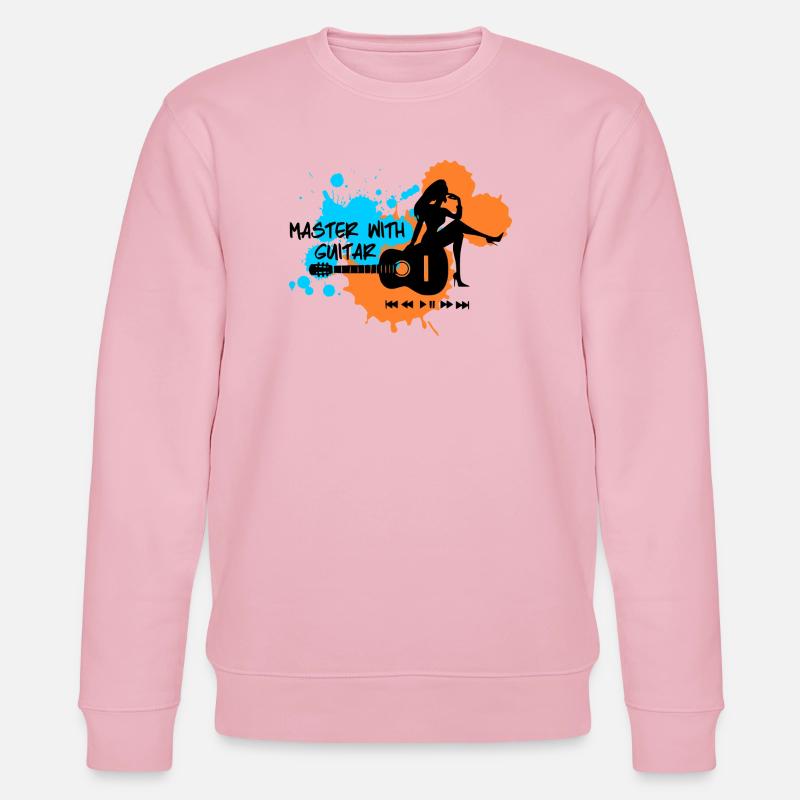 Master with guitar - Blau Orange - Stanley/Stella Unisex Bio-Sweatshirt CHANGER  - Hellrosa
