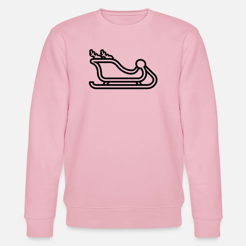 Santa's Schlitten - Stanley/Stella Unisex Bio-Sweatshirt CHANGER  - Hellrosa