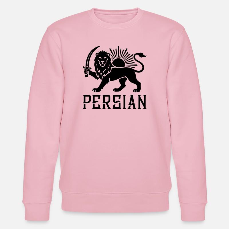 Persischer Löwe Persien Iran - Stanley/Stella Unisex Bio-Sweatshirt CHANGER  - Hellrosa