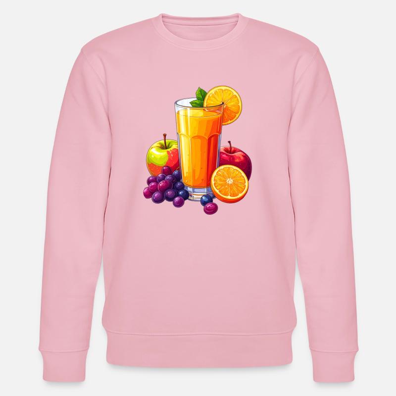 Multivitaminsaft - Stanley/Stella Unisex Bio-Sweatshirt CHANGER  - Hellrosa