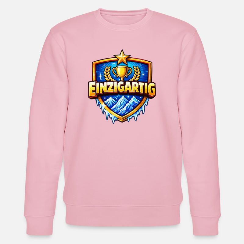 Einzigartig Trophy Wappen - Stanley/Stella Unisex Bio-Sweatshirt CHANGER  - Hellrosa