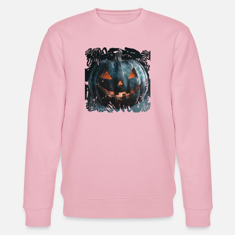 Zombie Midnight Blue Pumpkin Halloween - Sweat bio CHANGER Stanley/Stella Unisexe - rose pâle