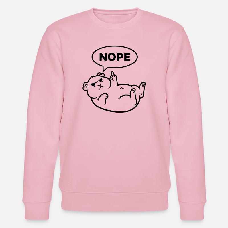 Cochon d’Inde rongeur Non noir - Sweat bio CHANGER Stanley/Stella Unisexe - rose pâle