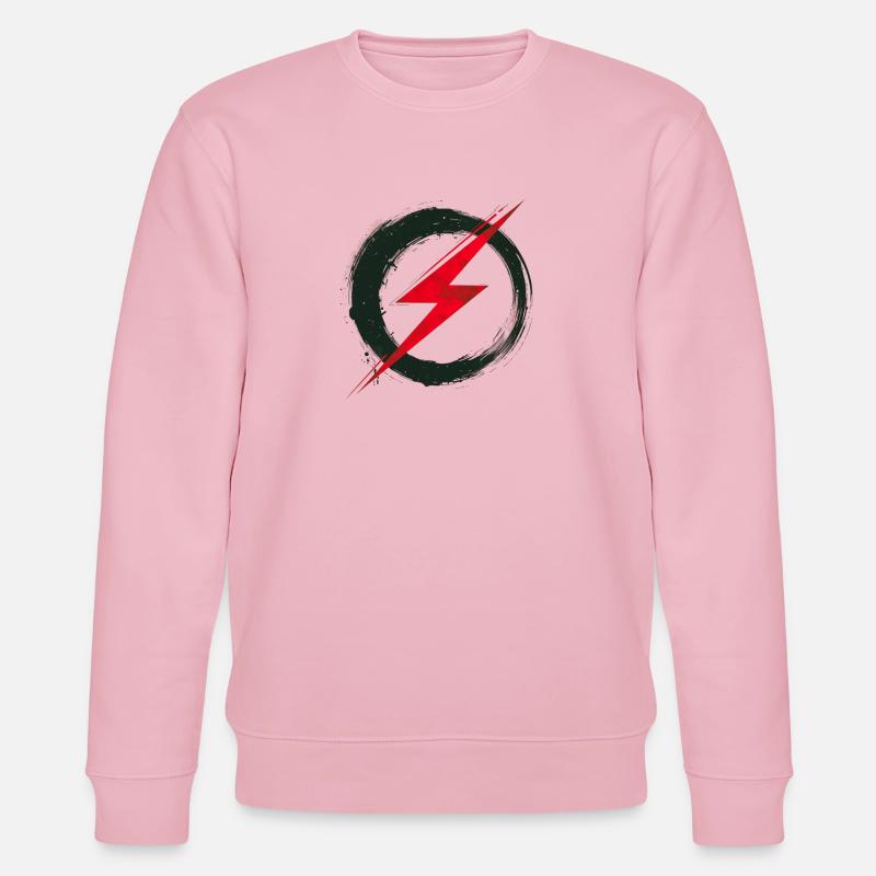 Digital Freedom - Retro Future Art - Stanley/Stella Unisex Bio-Sweatshirt CHANGER  - Hellrosa
