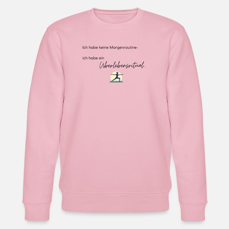LIEBEVOLL Morgenroutine Yoga - Stanley/Stella Unisex Bio-Sweatshirt CHANGER  - Hellrosa