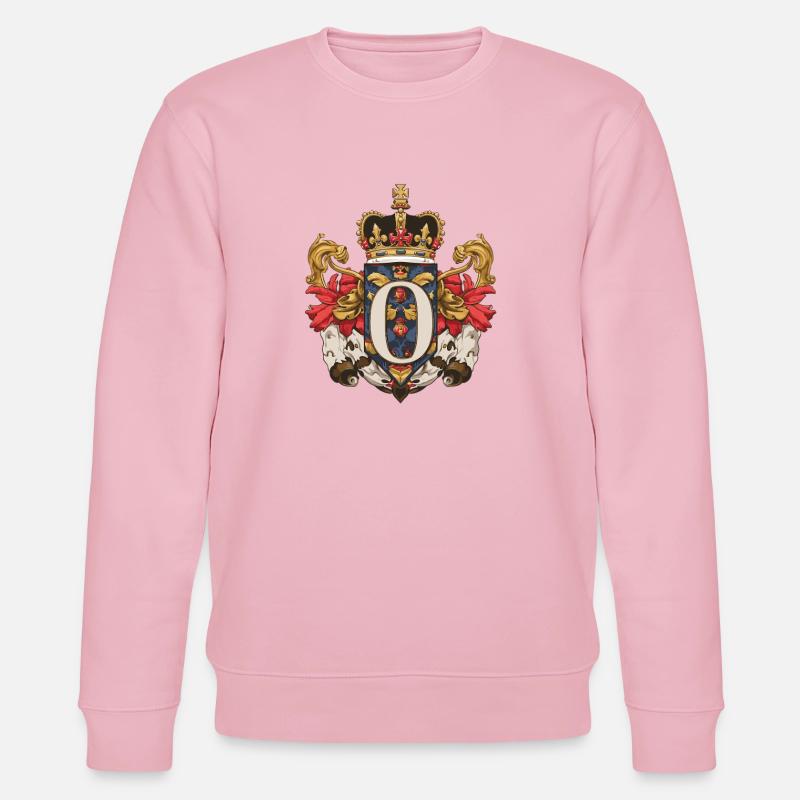 O Buchstabe Name Krone - Stanley/Stella Unisex Bio-Sweatshirt CHANGER - Hellrosa