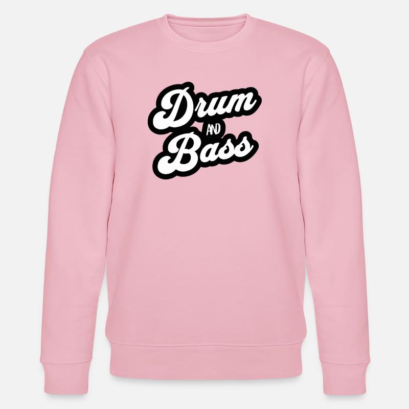 Drum and Bass Script Logo - Sweat bio CHANGER Stanley/Stella Unisexe - rose pâle
