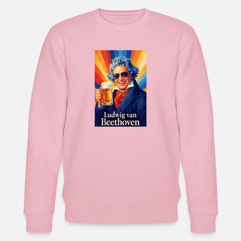 Ludwig van Beethoven - Ekologiczna bluza unisex Stanley/Stella CHANGER  - jasnoróżowy