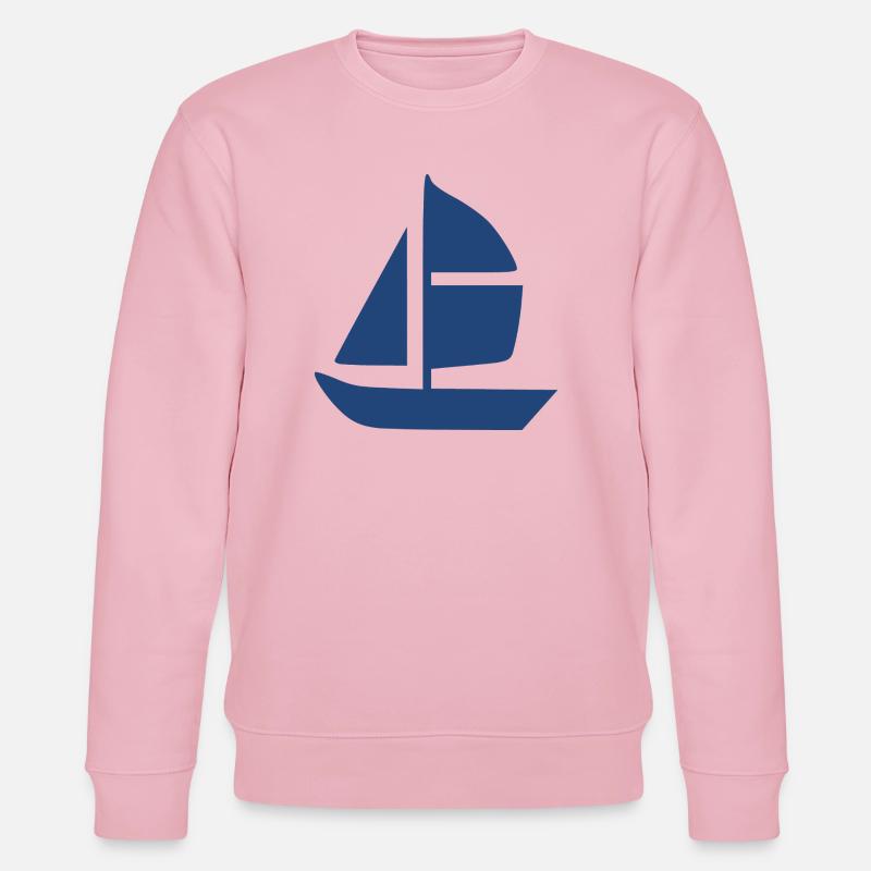 Sailboat Sailing Ship Sailing Gift - Stanley/Stella CHANGER Unisex Organic Sweatshirt - cotton pink