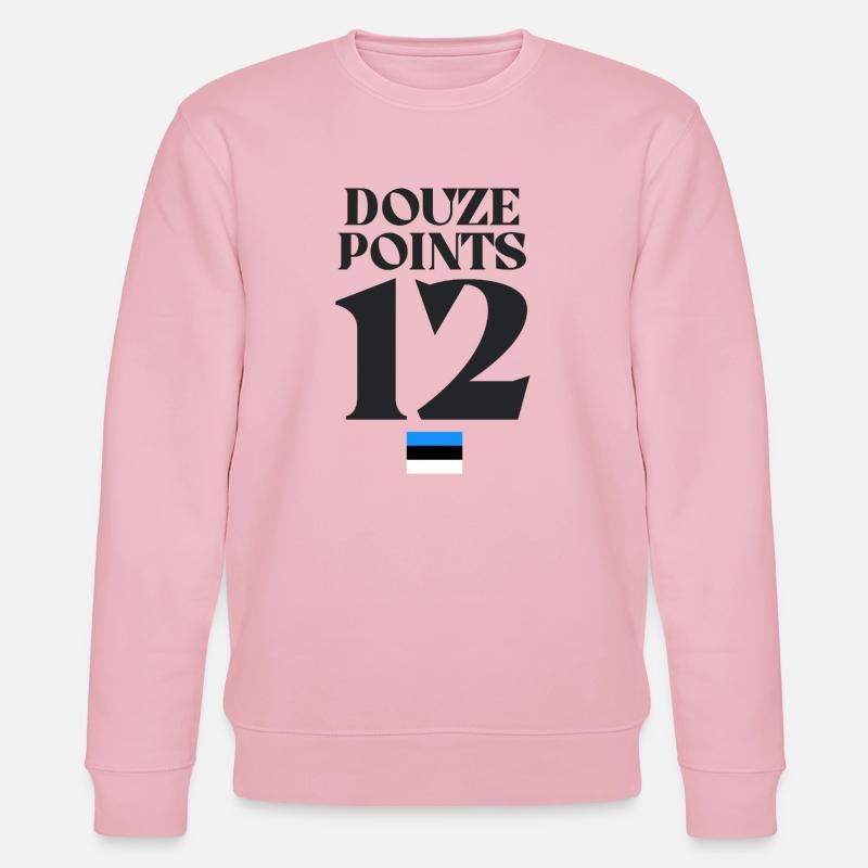 Douze points Eurovision Estonie - Sweat bio CHANGER Stanley/Stella Unisexe - rose pâle