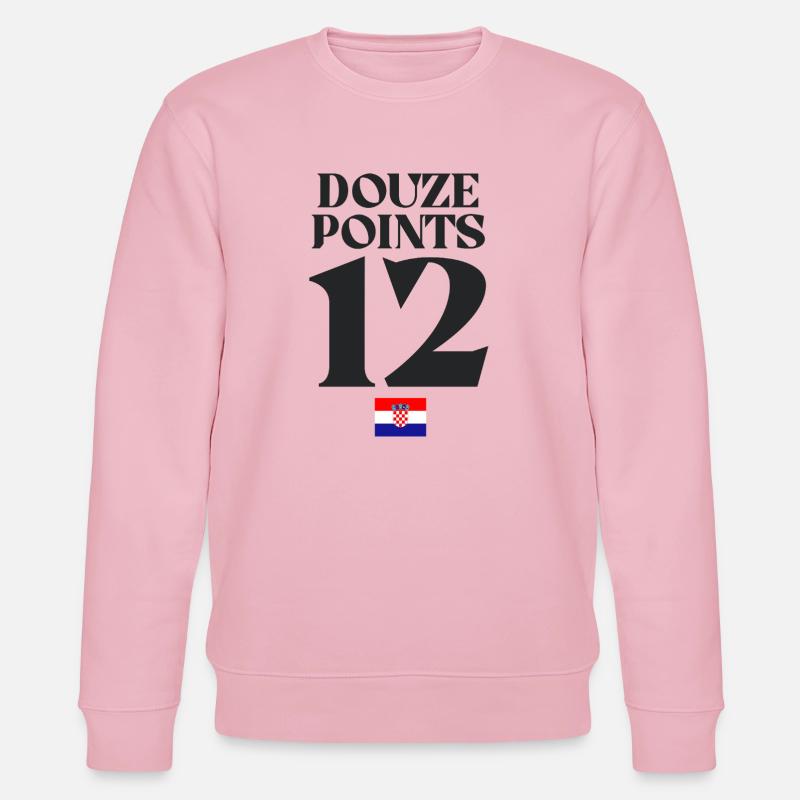 Douze Points 12 Eurovision Croatie - Sweat bio CHANGER Stanley/Stella Unisexe - rose pâle