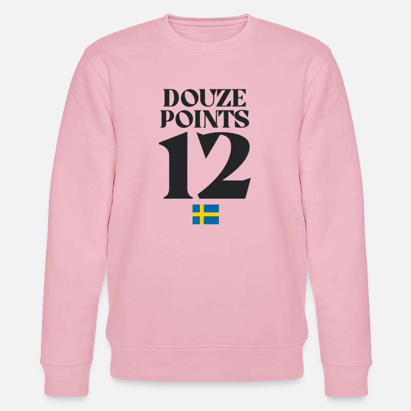 Douze points Suède Eurovision - Sweat bio CHANGER Stanley/Stella Unisexe - rose pâle