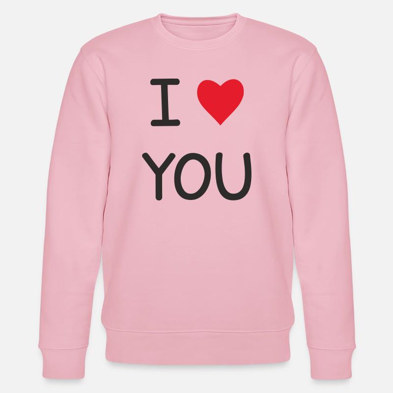 I ❤️ You – Doux Love Text Design - Sweat bio CHANGER Stanley/Stella Unisexe - rose pâle