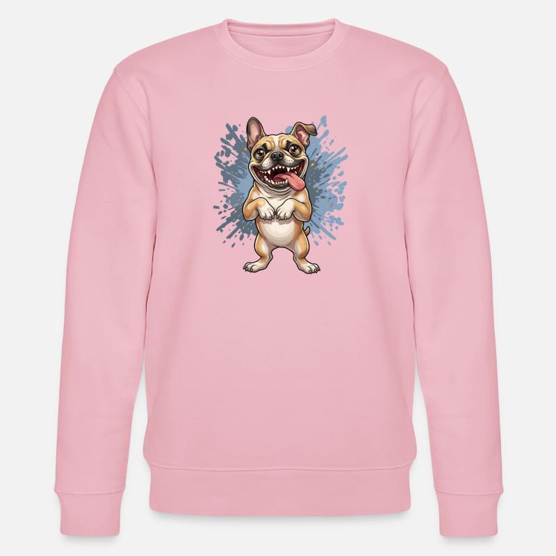 Éclaboussure de la pose carlin - Sweat bio CHANGER Stanley/Stella Unisexe - rose pâle