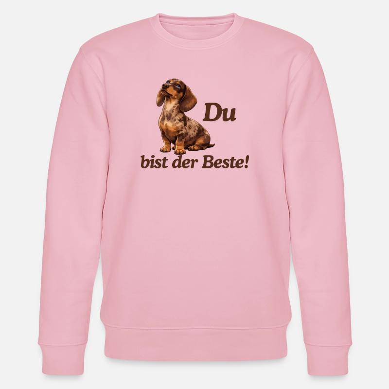 DackelLiebe: Du bist der Beste - Stanley/Stella Unisex Bio-Sweatshirt CHANGER - Hellrosa