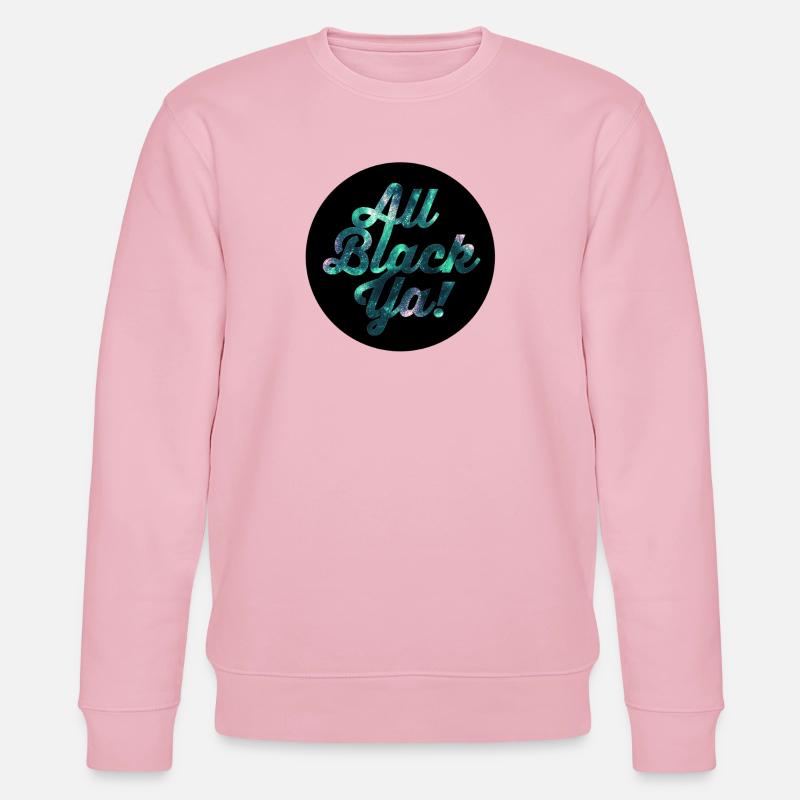 All Black Ya Galaxy Glitzer - Stanley/Stella Unisex Bio-Sweatshirt CHANGER  - Hellrosa