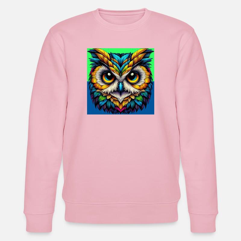 Eule - Stanley/Stella Unisex Bio-Sweatshirt CHANGER  - Hellrosa