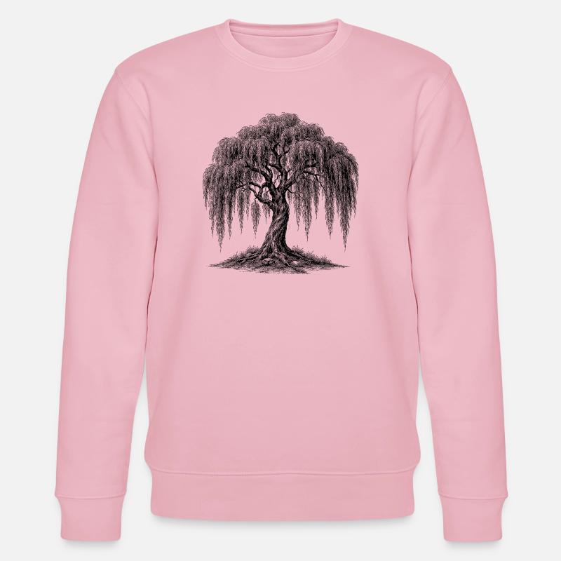 weeping willow - Stanley/Stella CHANGER Unisex Organic Sweatshirt - cotton pink
