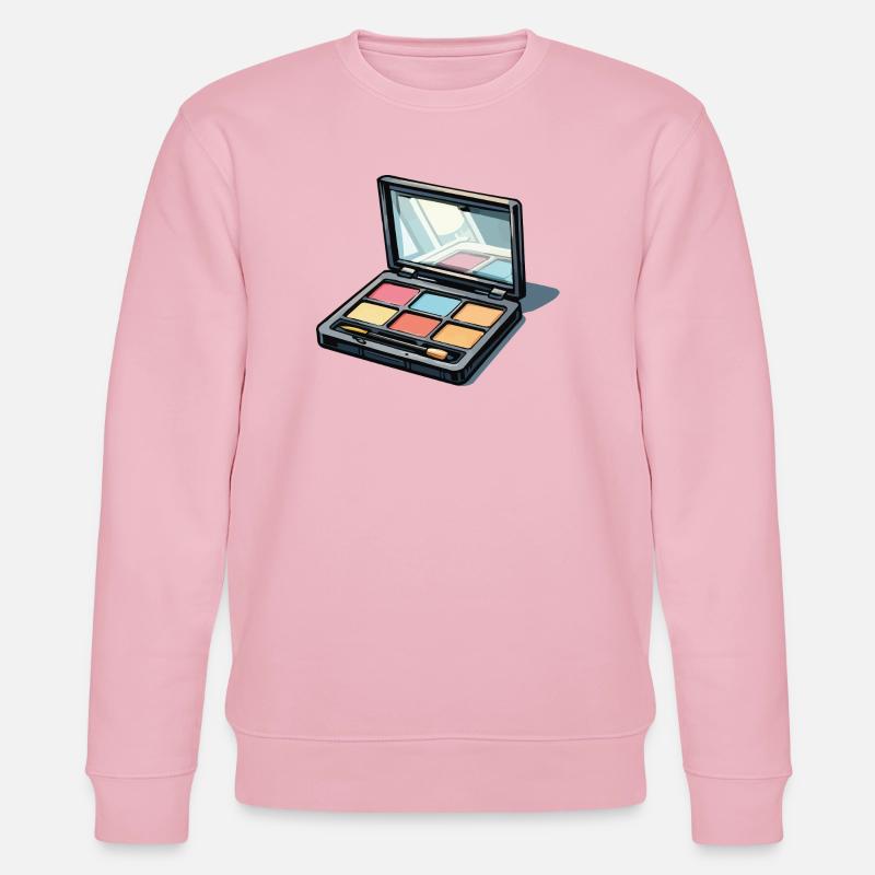 Farbenpalette Kunst: Makeup-Illustration - Stanley/Stella Unisex Bio-Sweatshirt CHANGER - Hellrosa