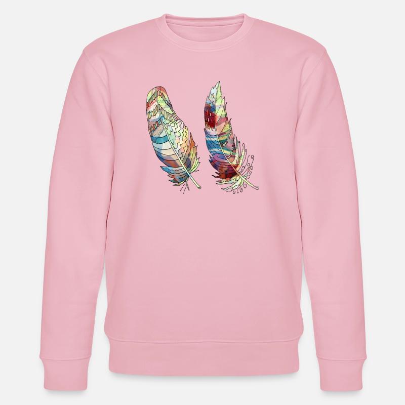 Feder - Stanley/Stella Unisex Bio-Sweatshirt CHANGER  - Hellrosa