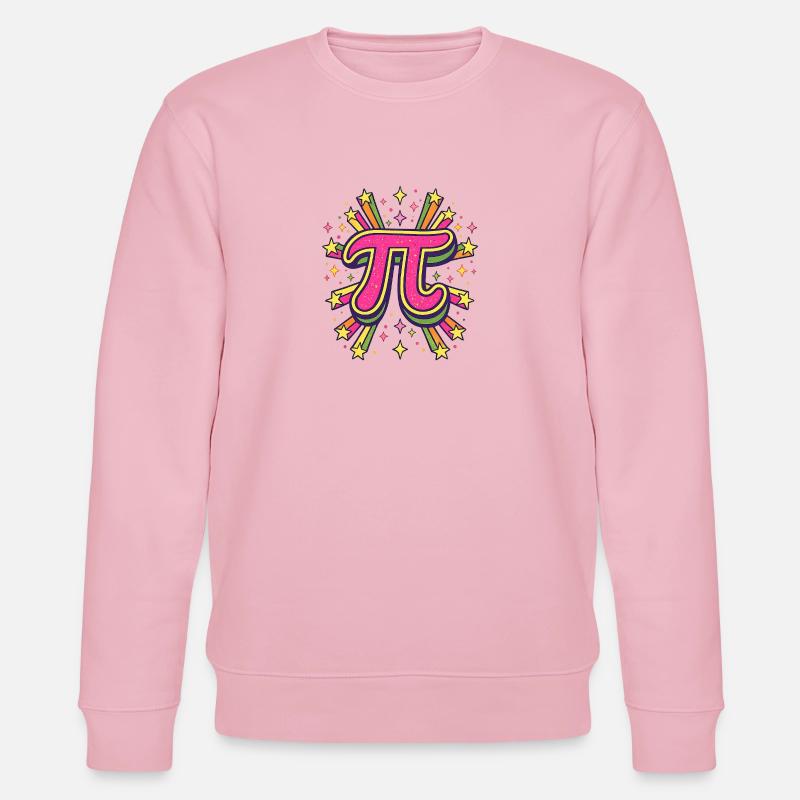 Pi Pop Art Burst - Stanley/Stella Unisex Bio-Sweatshirt CHANGER  - Hellrosa