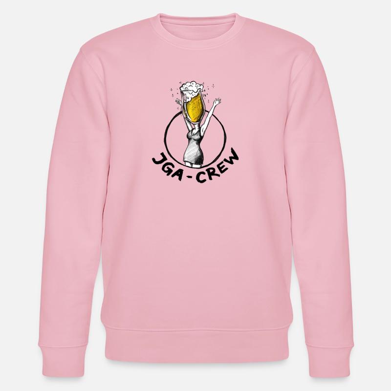 JGA-Crew: Bier-Illustration - Stanley/Stella Unisex Bio-Sweatshirt CHANGER  - Hellrosa