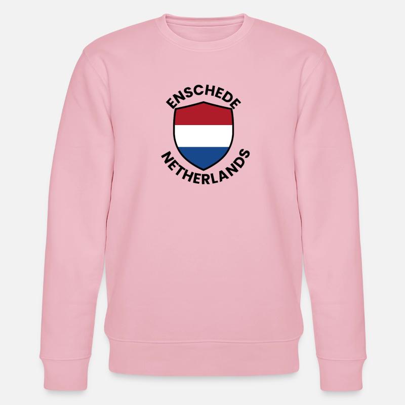 Flagge des niederländischen Schildemblems - Stanley/Stella Unisex Bio-Sweatshirt CHANGER  - Hellrosa