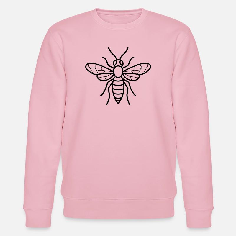Wespe - Stanley/Stella Unisex Bio-Sweatshirt CHANGER  - Hellrosa