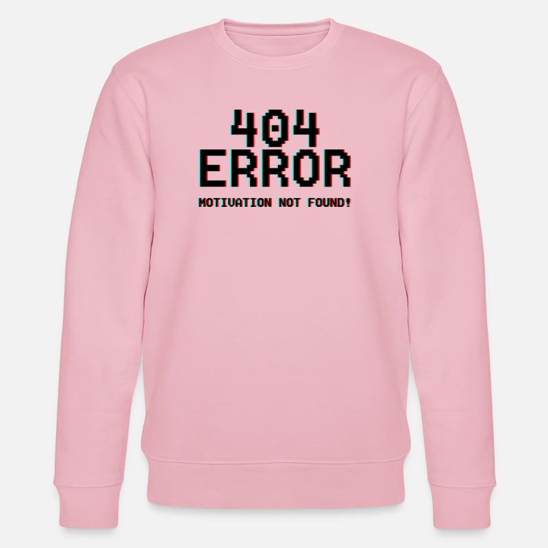 Not Found Glitch Neon 404 - Stanley/Stella Unisex Bio-Sweatshirt CHANGER  - Hellrosa