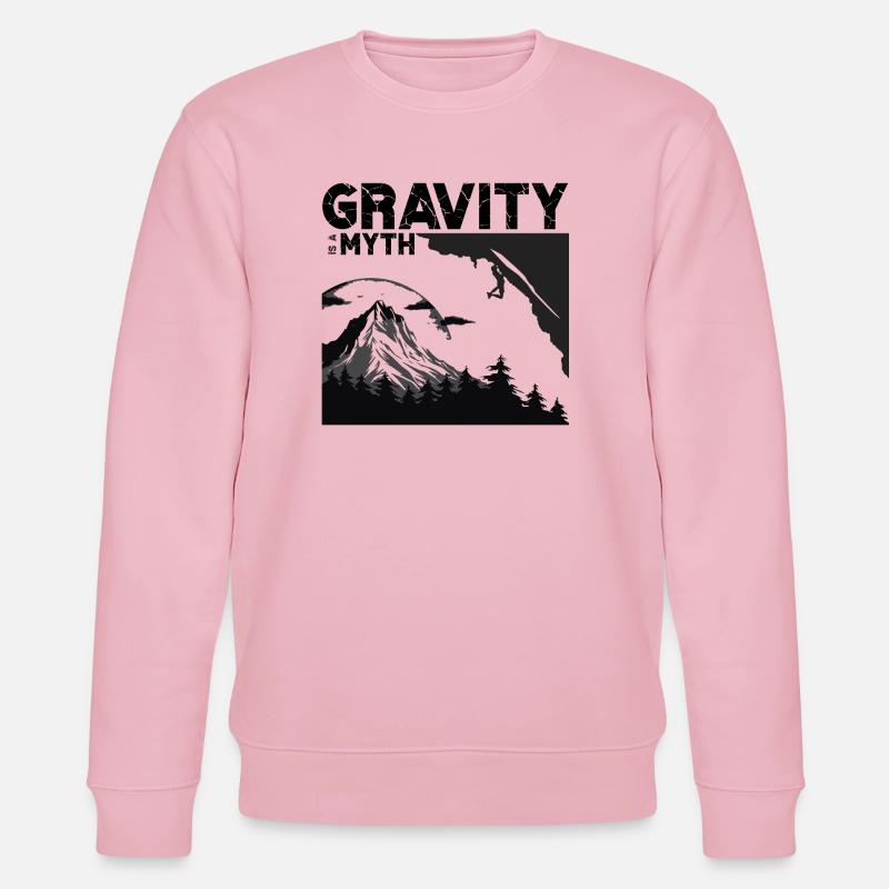 Gravity is a myth - Stanley/Stella Unisex Bio-Sweatshirt CHANGER  - Hellrosa