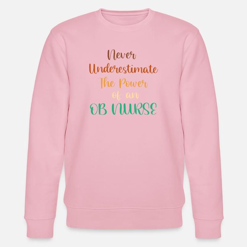 Schwangerschaft Krankenhaus Krankenschwester - Stanley/Stella Unisex Bio-Sweatshirt CHANGER  - Hellrosa